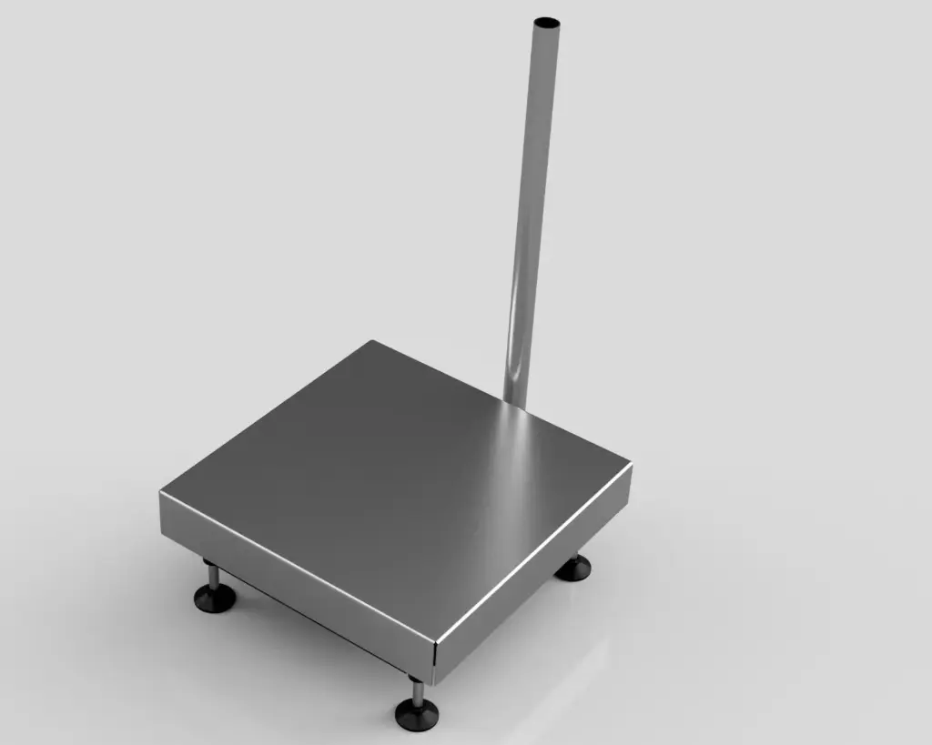 [MCV-I10-500-P1SP-PI-0506] Cantar platforma tip P1SP-PI 500x600mm cu indicator de greutate tip I10 sarcina maxima 500kg